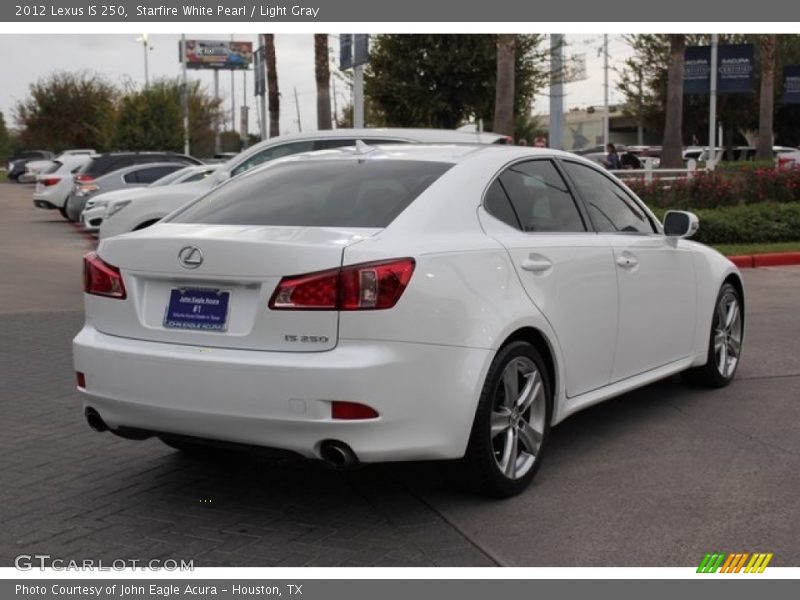 Starfire White Pearl / Light Gray 2012 Lexus IS 250