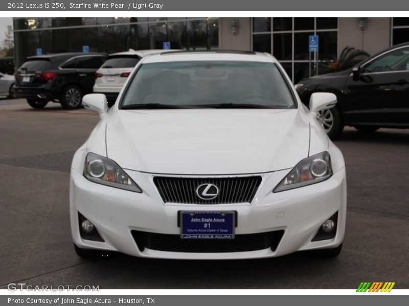 Starfire White Pearl / Light Gray 2012 Lexus IS 250