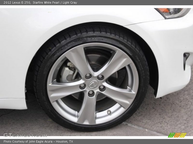 Starfire White Pearl / Light Gray 2012 Lexus IS 250
