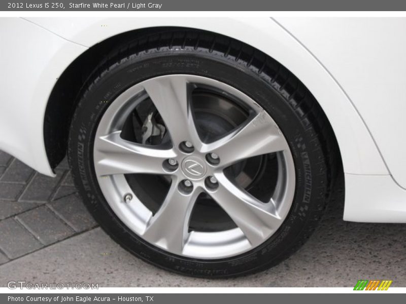 Starfire White Pearl / Light Gray 2012 Lexus IS 250