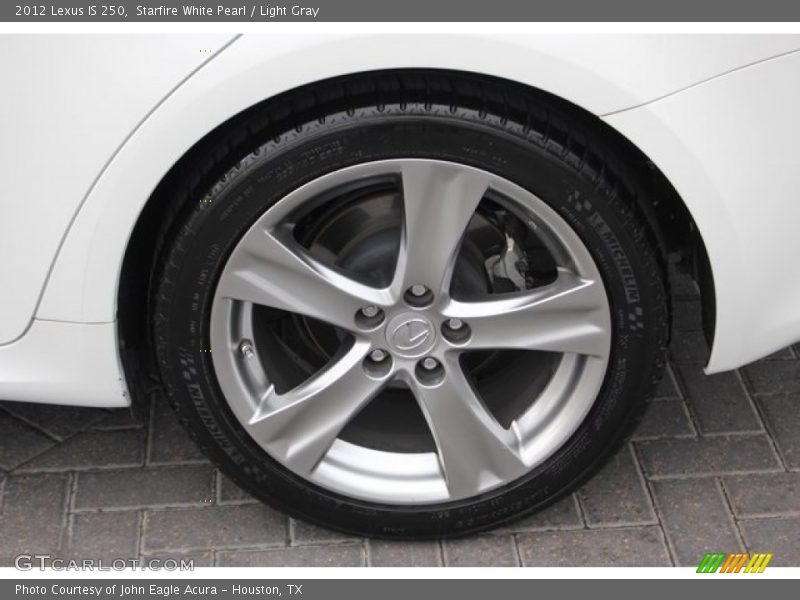 Starfire White Pearl / Light Gray 2012 Lexus IS 250