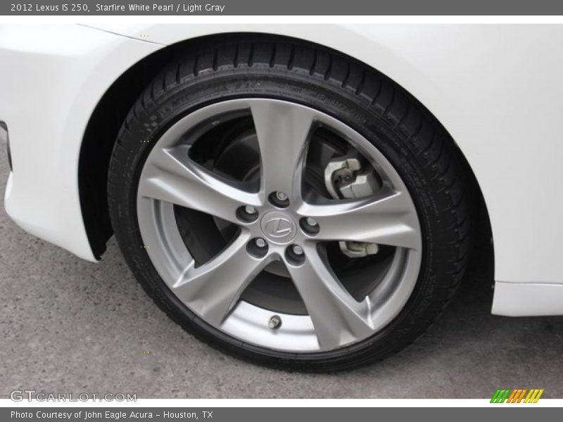 Starfire White Pearl / Light Gray 2012 Lexus IS 250