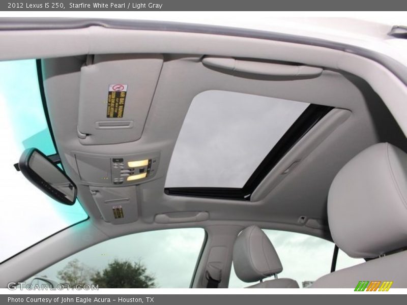 Starfire White Pearl / Light Gray 2012 Lexus IS 250