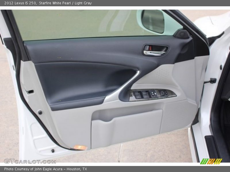Starfire White Pearl / Light Gray 2012 Lexus IS 250