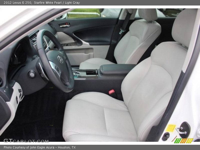 Starfire White Pearl / Light Gray 2012 Lexus IS 250