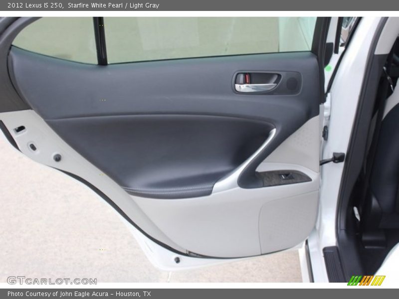 Starfire White Pearl / Light Gray 2012 Lexus IS 250