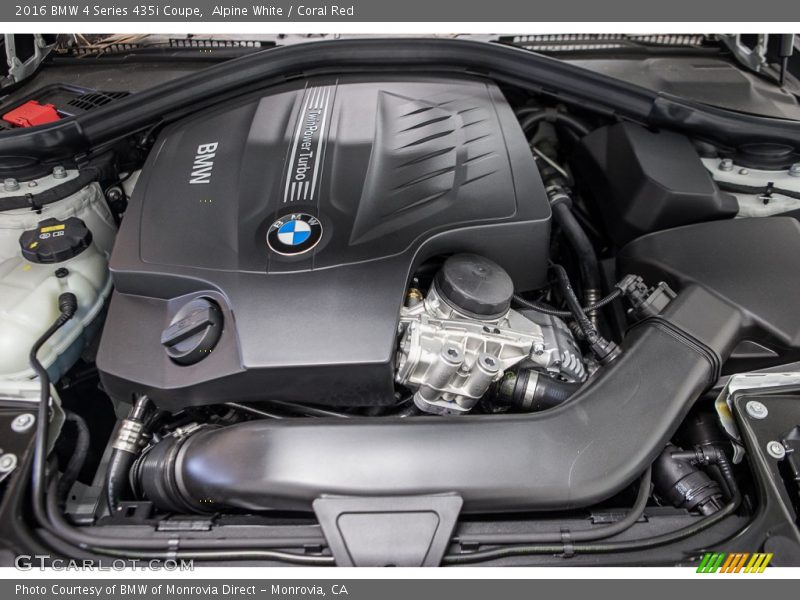  2016 4 Series 435i Coupe Engine - 3.0 Liter DI TwinPower Turbocharged DOHC 24-Valve VVT Inline 6 Cylinder