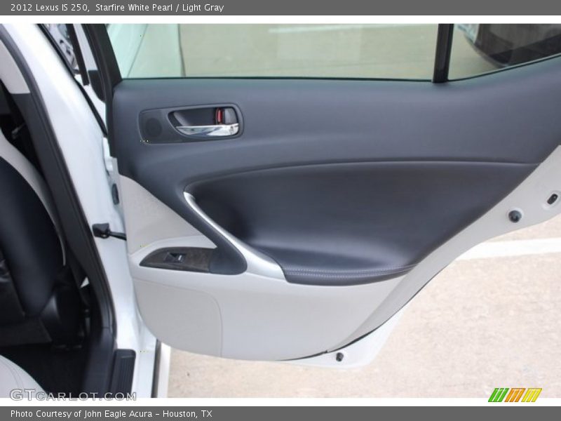 Starfire White Pearl / Light Gray 2012 Lexus IS 250