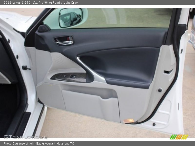 Starfire White Pearl / Light Gray 2012 Lexus IS 250