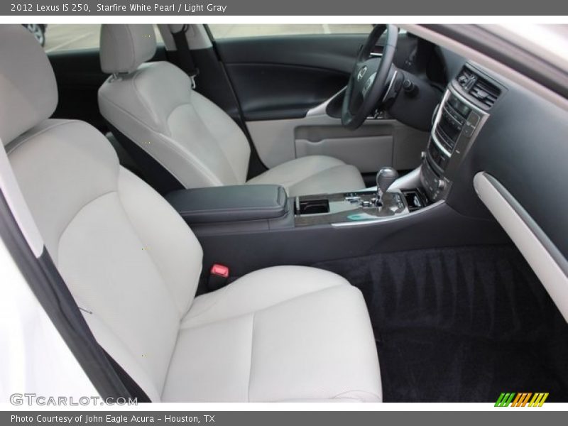 Starfire White Pearl / Light Gray 2012 Lexus IS 250