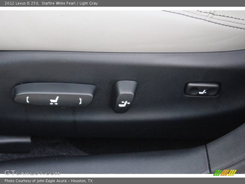 Starfire White Pearl / Light Gray 2012 Lexus IS 250