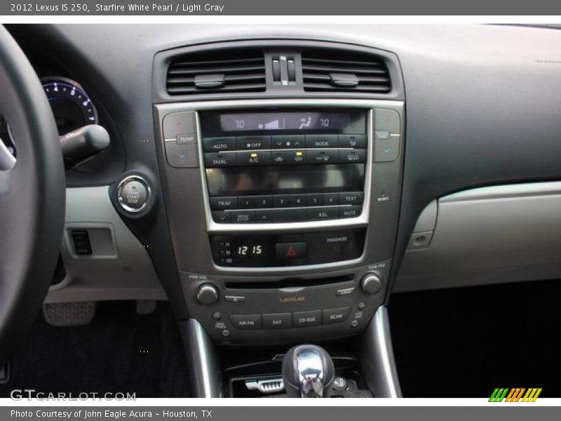 Starfire White Pearl / Light Gray 2012 Lexus IS 250