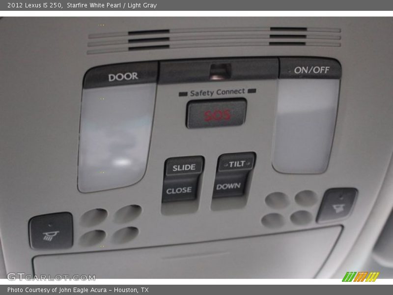 Starfire White Pearl / Light Gray 2012 Lexus IS 250