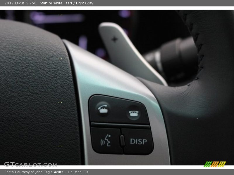 Starfire White Pearl / Light Gray 2012 Lexus IS 250