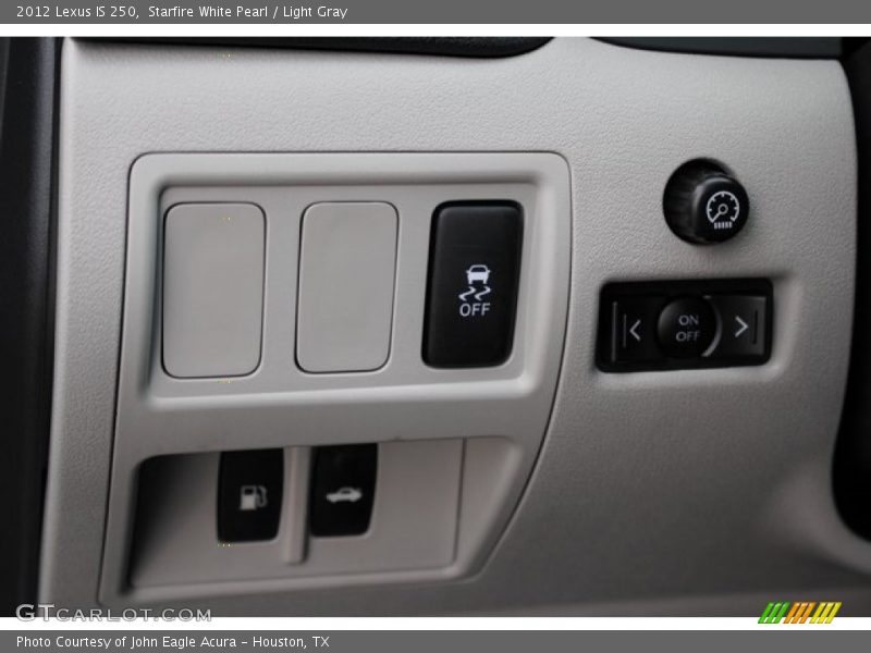 Starfire White Pearl / Light Gray 2012 Lexus IS 250