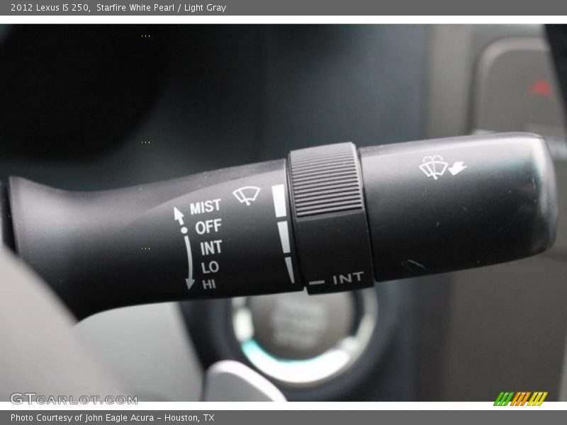Starfire White Pearl / Light Gray 2012 Lexus IS 250