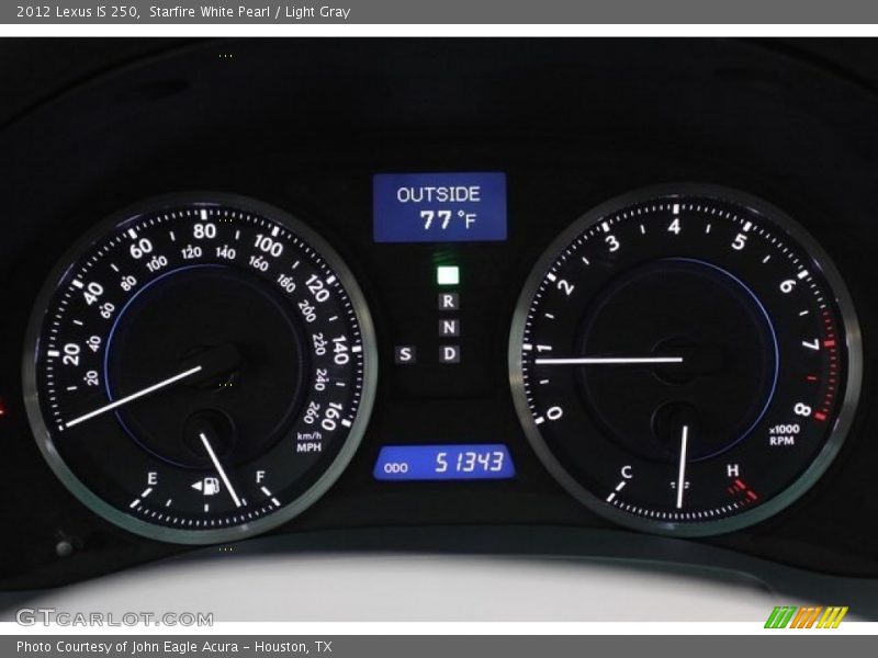 Starfire White Pearl / Light Gray 2012 Lexus IS 250