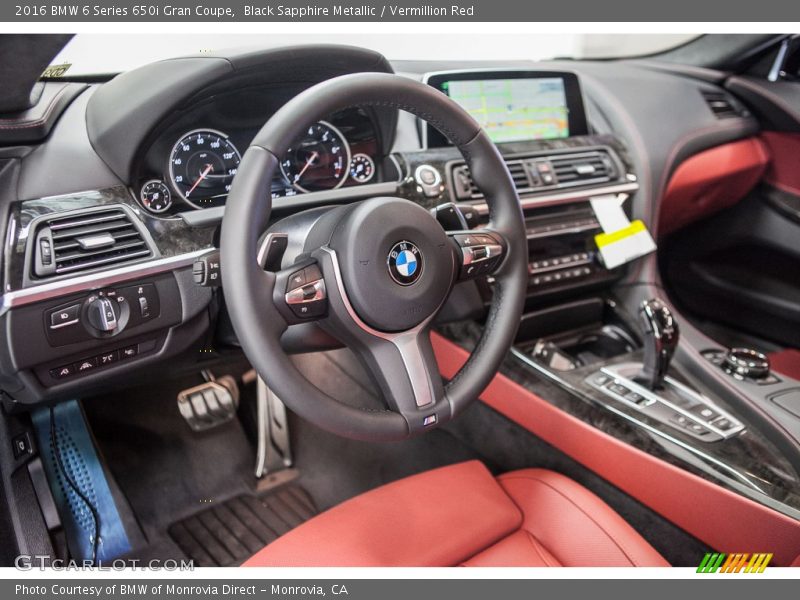 Vermillion Red Interior - 2016 6 Series 650i Gran Coupe 