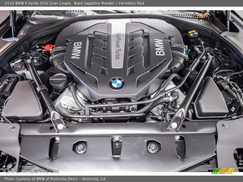  2016 6 Series 650i Gran Coupe Engine - 4.4 Liter DI TwinPower Turbocharged DOHC 32-Valve VVT V8