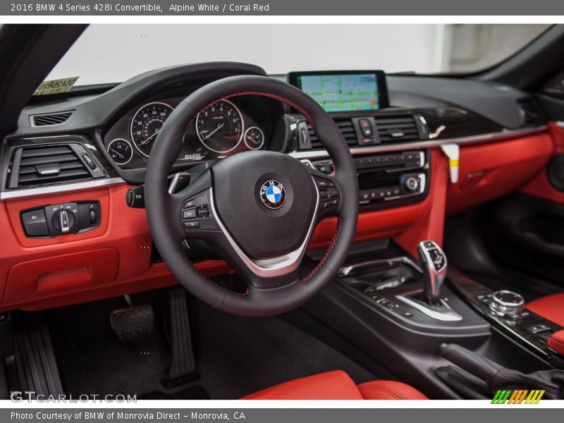 Coral Red Interior - 2016 4 Series 428i Convertible 