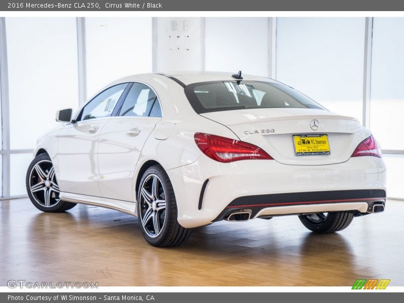 Cirrus White / Black 2016 Mercedes-Benz CLA 250