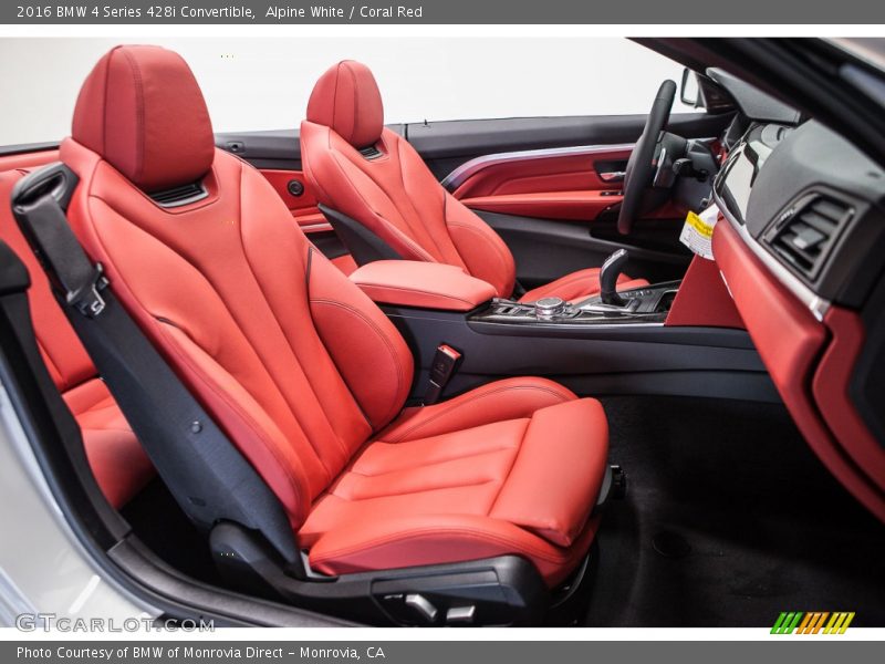 Alpine White / Coral Red 2016 BMW 4 Series 428i Convertible