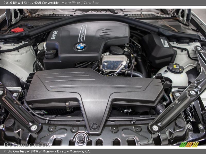 Alpine White / Coral Red 2016 BMW 4 Series 428i Convertible
