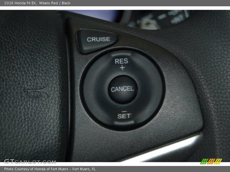 Milano Red / Black 2016 Honda Fit EX