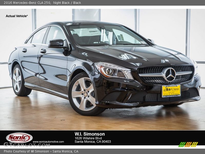 Night Black / Black 2016 Mercedes-Benz CLA 250