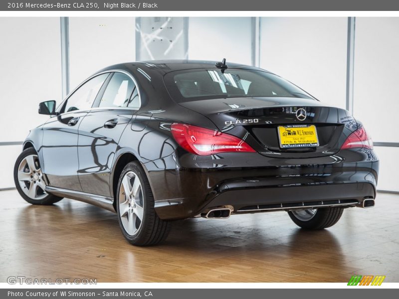 Night Black / Black 2016 Mercedes-Benz CLA 250