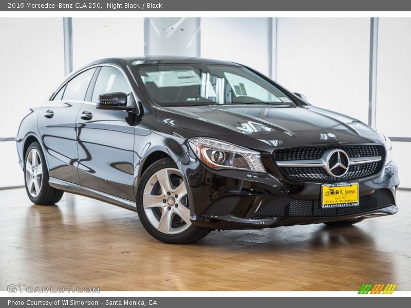 Night Black / Black 2016 Mercedes-Benz CLA 250