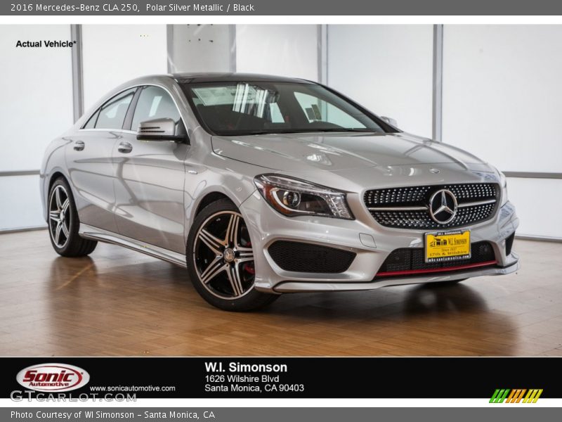 Polar Silver Metallic / Black 2016 Mercedes-Benz CLA 250