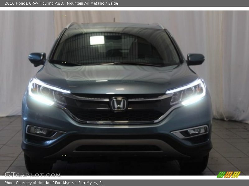 Mountain Air Metallic / Beige 2016 Honda CR-V Touring AWD