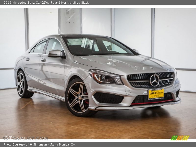 Polar Silver Metallic / Black 2016 Mercedes-Benz CLA 250