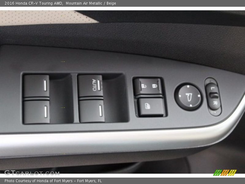 Mountain Air Metallic / Beige 2016 Honda CR-V Touring AWD