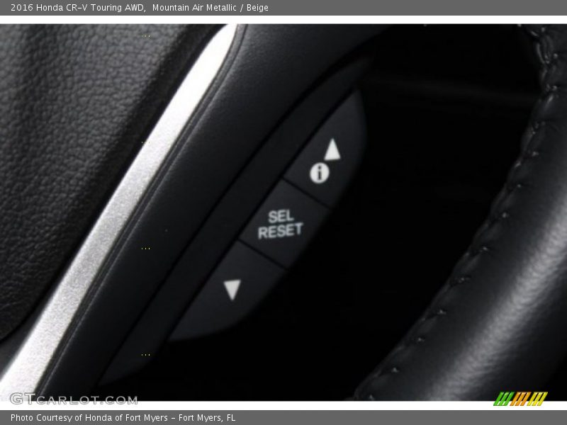 Mountain Air Metallic / Beige 2016 Honda CR-V Touring AWD