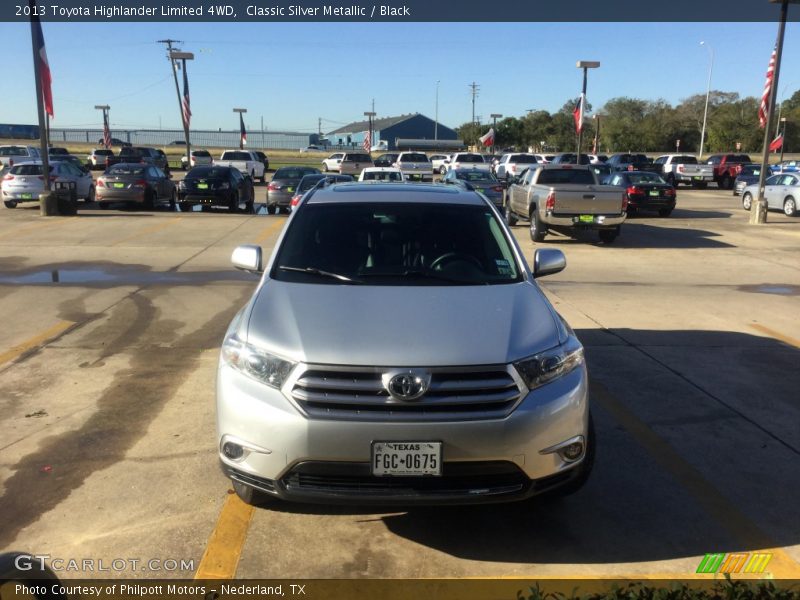 Classic Silver Metallic / Black 2013 Toyota Highlander Limited 4WD
