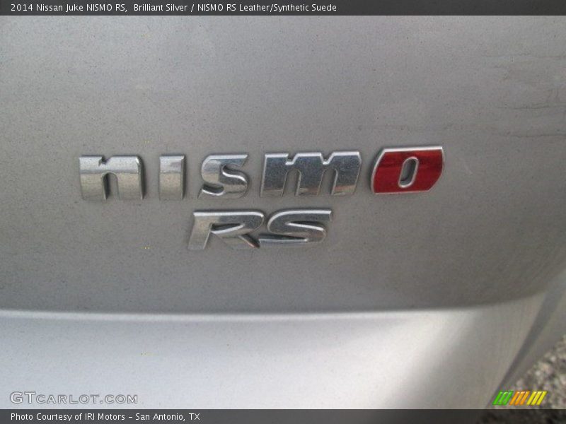 Brilliant Silver / NISMO RS Leather/Synthetic Suede 2014 Nissan Juke NISMO RS