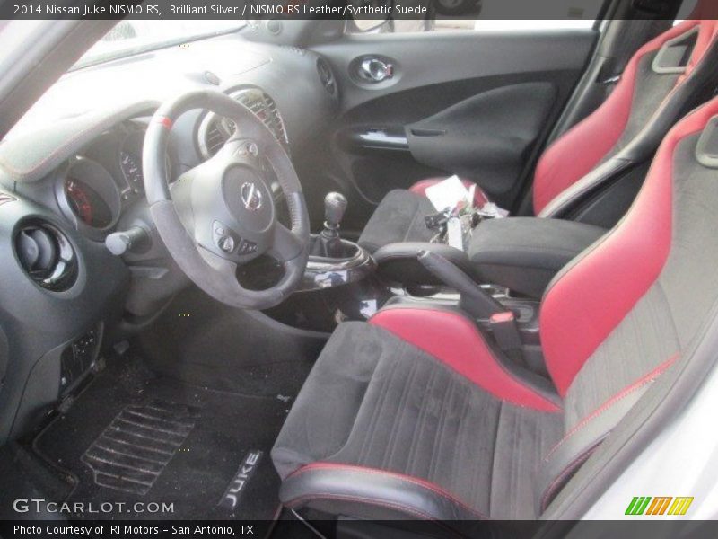Brilliant Silver / NISMO RS Leather/Synthetic Suede 2014 Nissan Juke NISMO RS