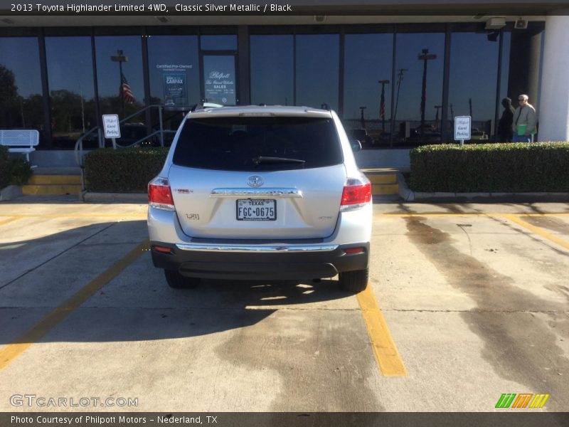 Classic Silver Metallic / Black 2013 Toyota Highlander Limited 4WD