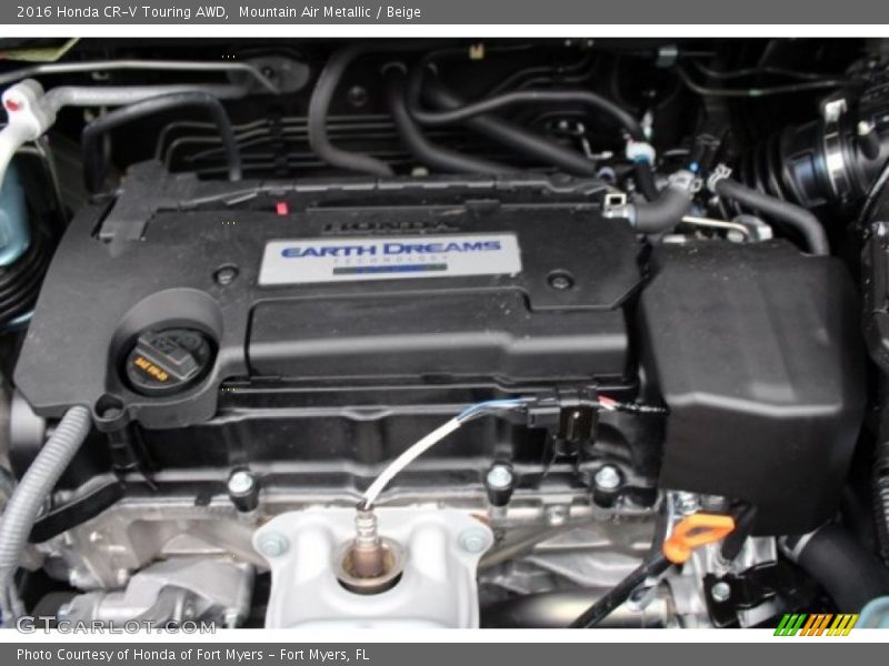 Mountain Air Metallic / Beige 2016 Honda CR-V Touring AWD