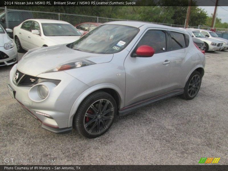 Brilliant Silver / NISMO RS Leather/Synthetic Suede 2014 Nissan Juke NISMO RS