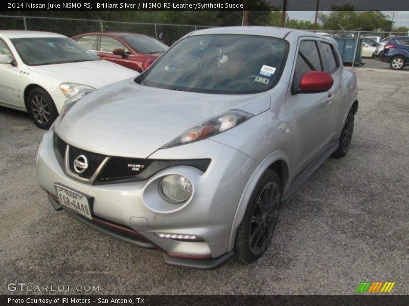 Brilliant Silver / NISMO RS Leather/Synthetic Suede 2014 Nissan Juke NISMO RS