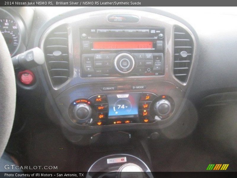 Brilliant Silver / NISMO RS Leather/Synthetic Suede 2014 Nissan Juke NISMO RS