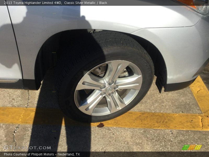 Classic Silver Metallic / Black 2013 Toyota Highlander Limited 4WD