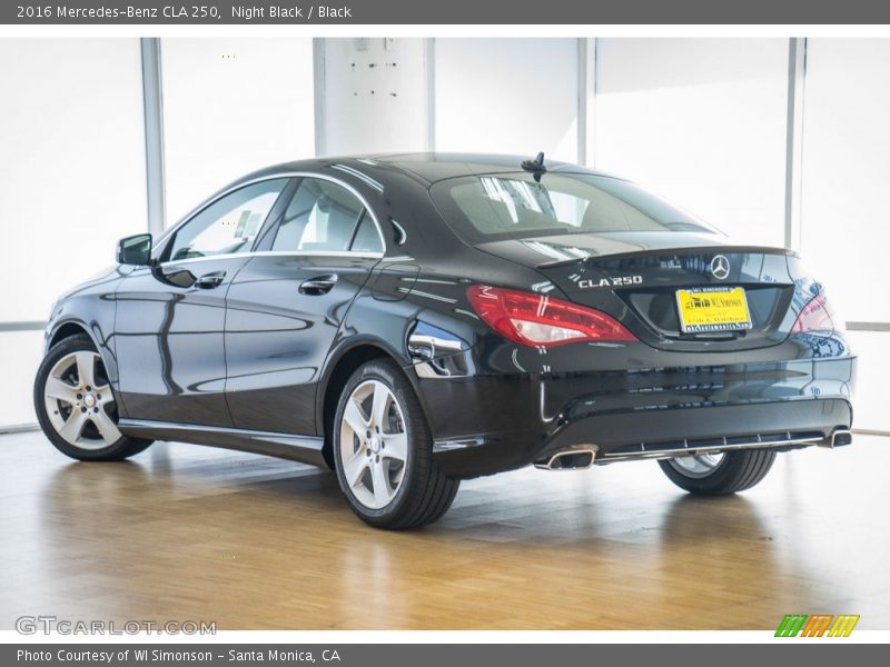 Night Black / Black 2016 Mercedes-Benz CLA 250