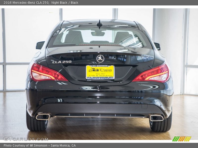 Night Black / Black 2016 Mercedes-Benz CLA 250