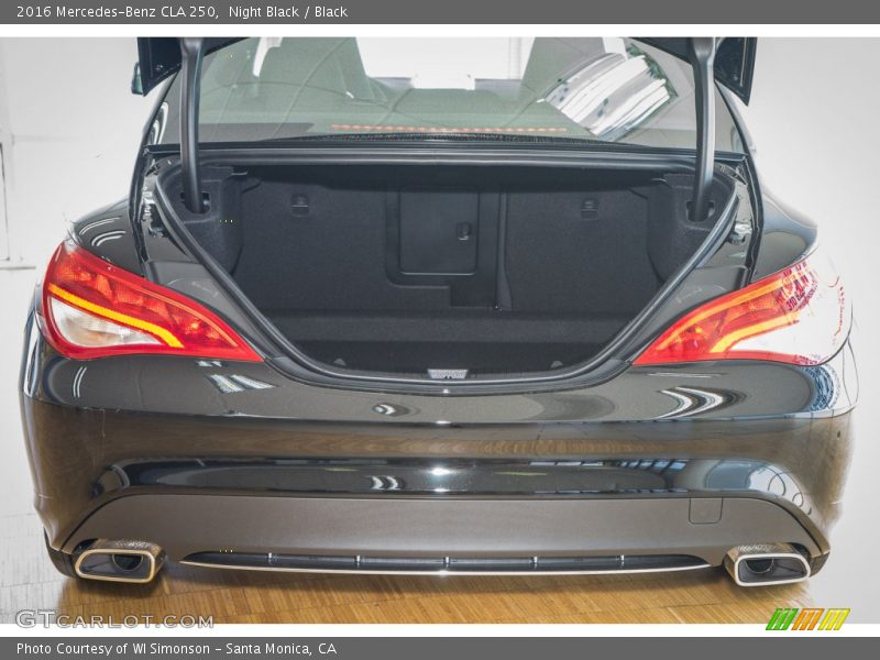 Night Black / Black 2016 Mercedes-Benz CLA 250