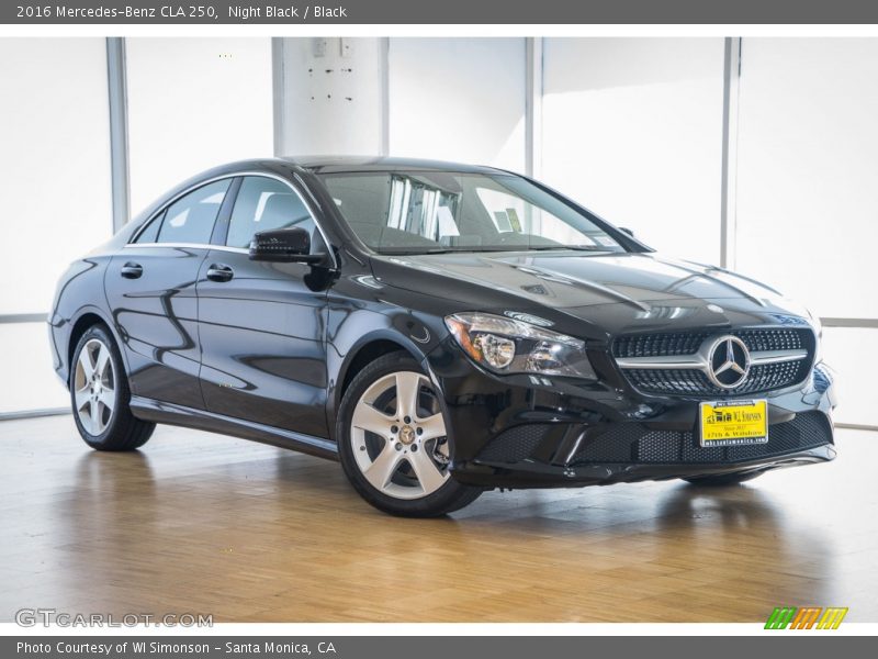 Night Black / Black 2016 Mercedes-Benz CLA 250