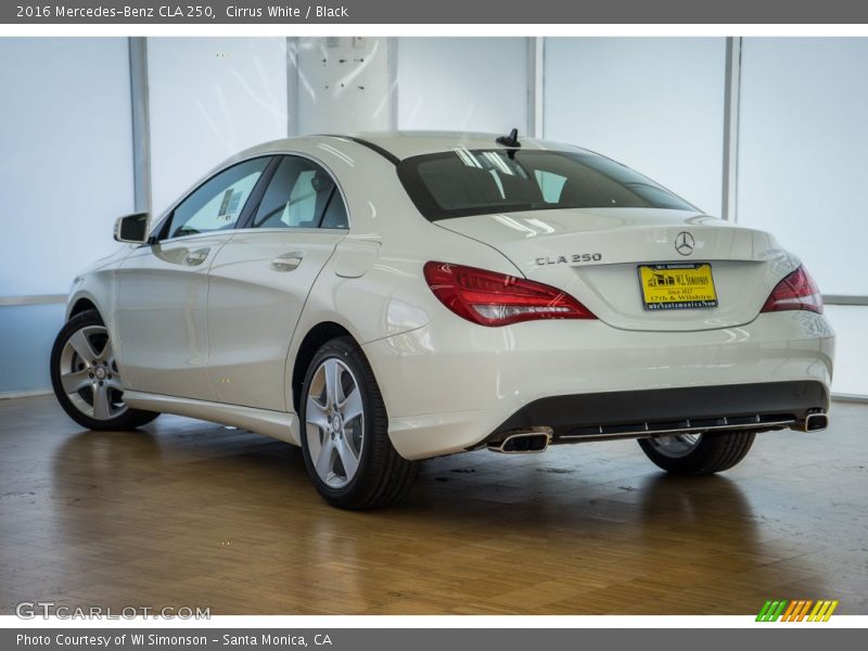 Cirrus White / Black 2016 Mercedes-Benz CLA 250